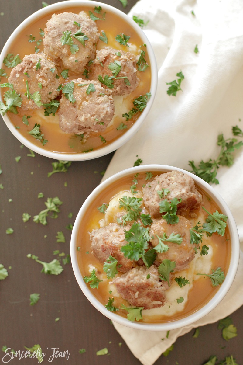 5 Ingredient Meatballs with Golden Mushroom Soup - The perfect quick and easy dinner recipe that your entire family will love! | www.SincerelyJean.com