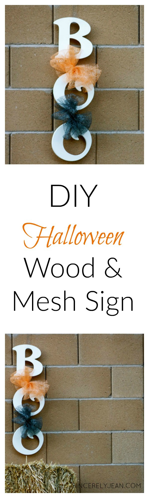 DIY Easy Halloween Wood Hanging sign