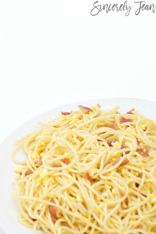 Bacon Pasta- 5 ingredient recipe| simple and easy