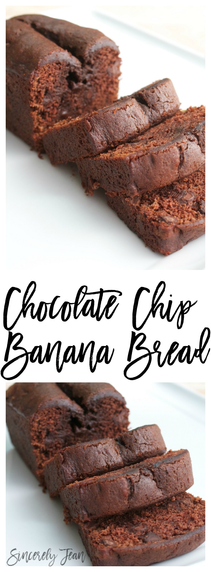 Chocolate Chip Banana Bread- easy recipe- delicious and fast