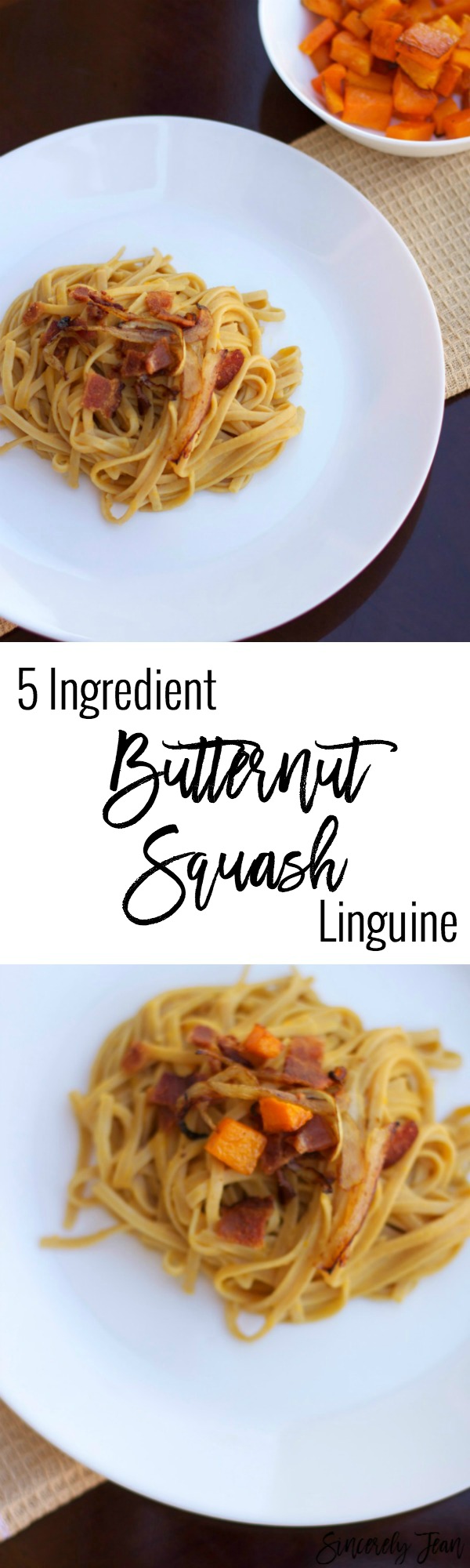 Butternut Squash Linguine with only five ingredients