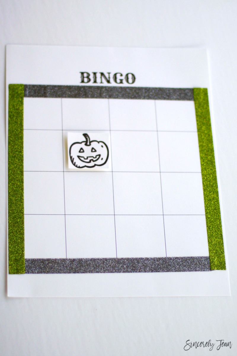Free printable halloween bingo for kids by SincerelyJean.com