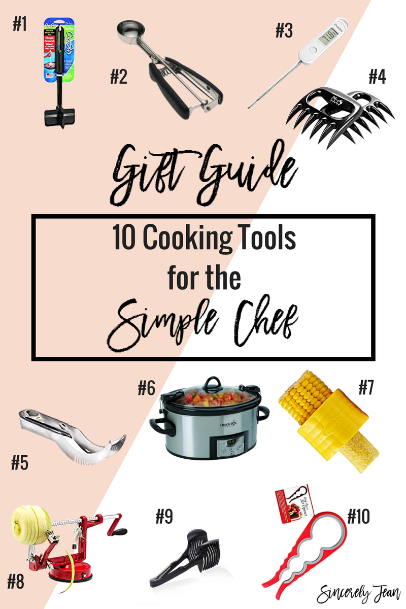 Gift Guide: 10 Cooking Tools for the Simple Chef | www.SincerelyJean.com