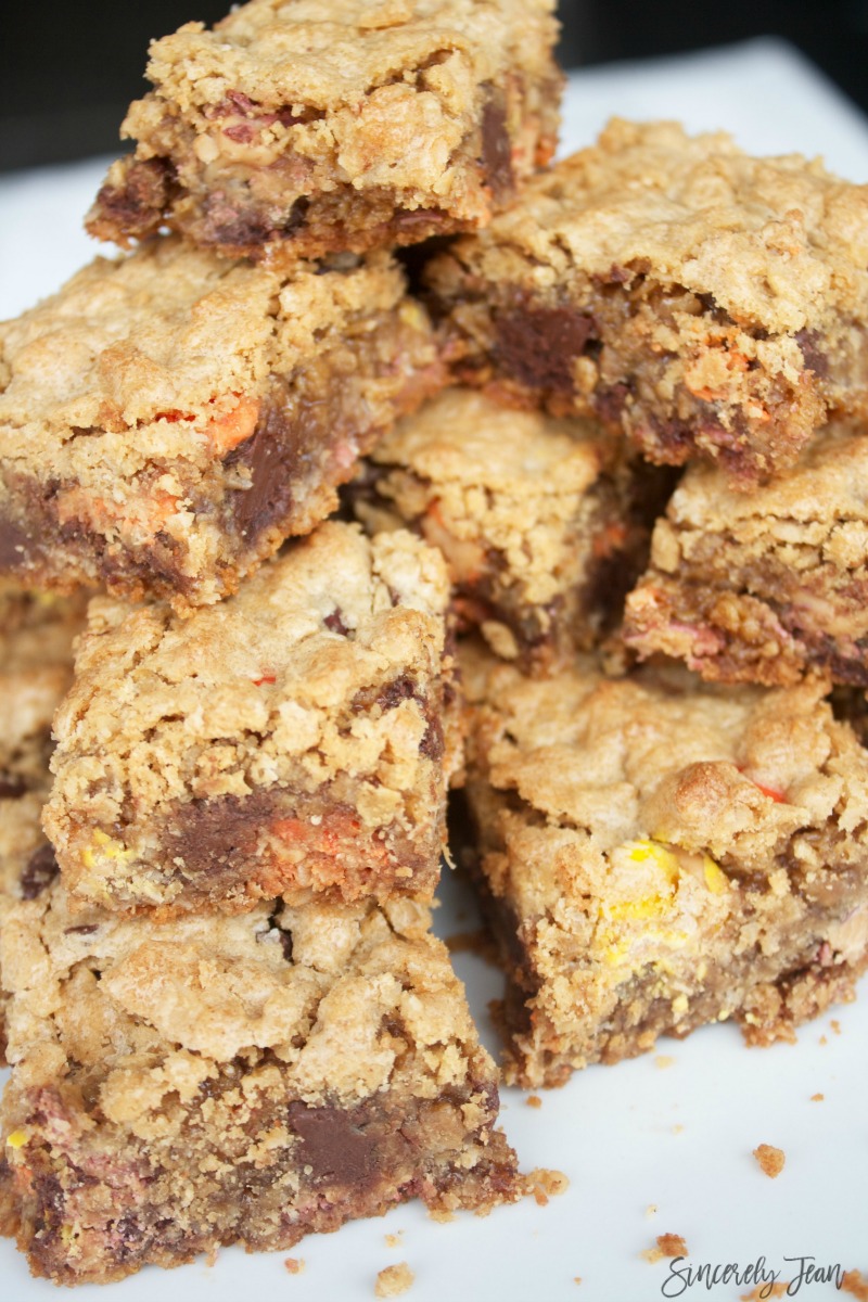 Monster Cookie Bars -delicious - easy -simple- dessert - cookies