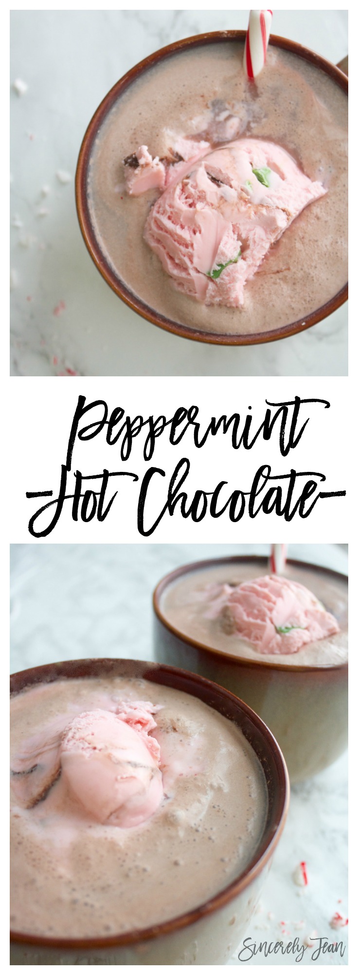 Peppermint Hot Chocolate - simple - easy - dessert - holidays - christmas