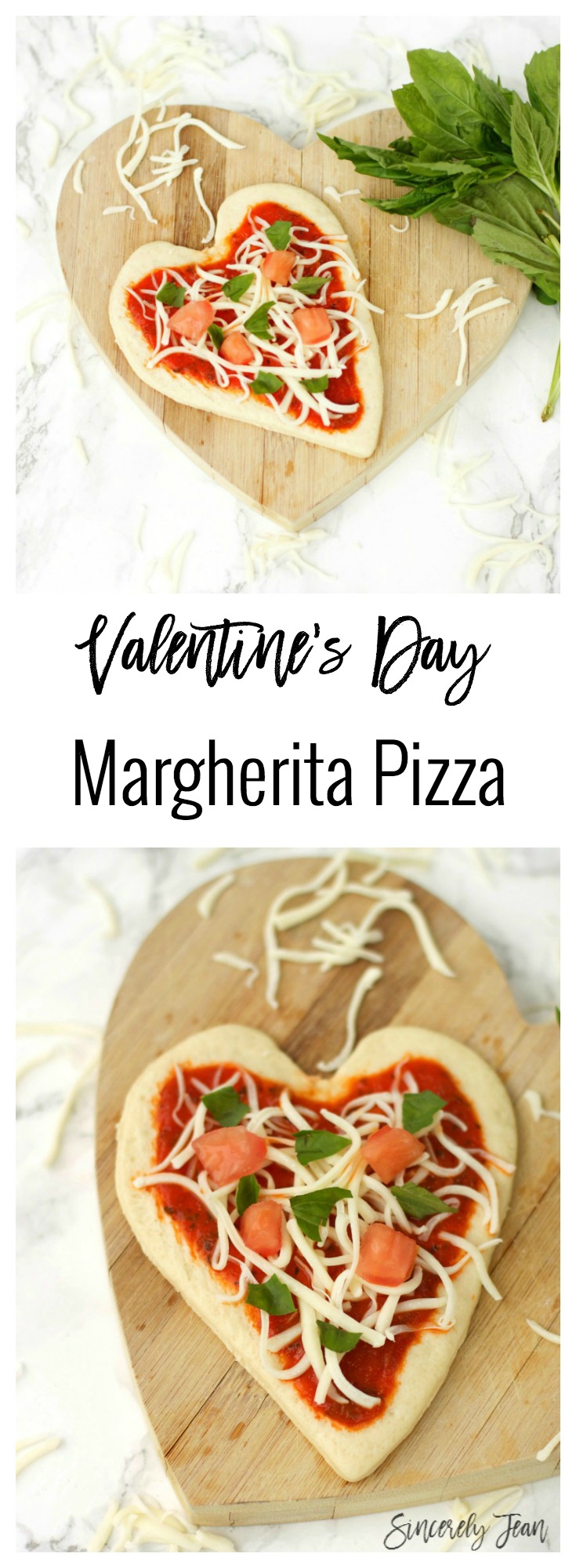 Valentine's Day Mini Pizzas! Simple recipes by SincerelyJean.com